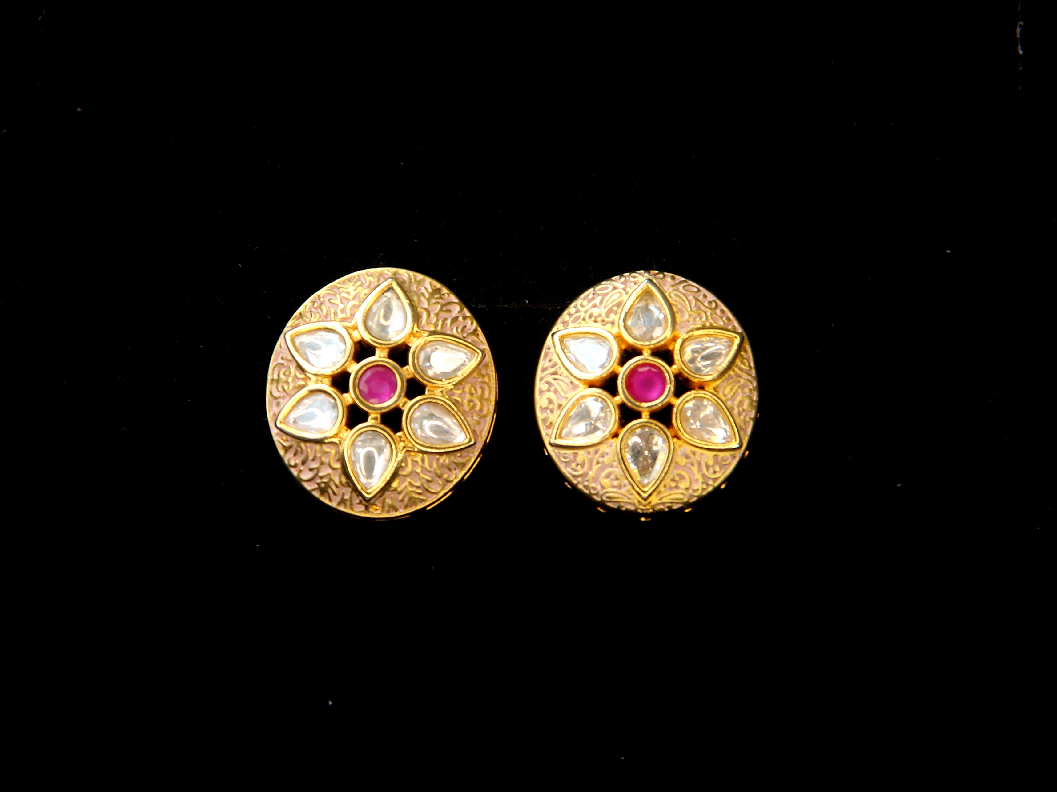 Golden Star Stud Earrings | Ethnic Jewellery